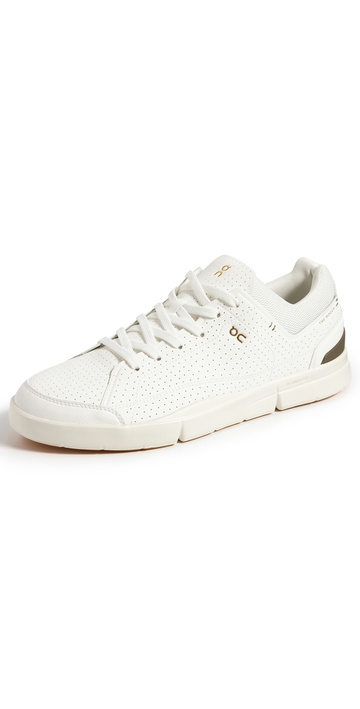 on the roger centre court sneakers white olive 7.5