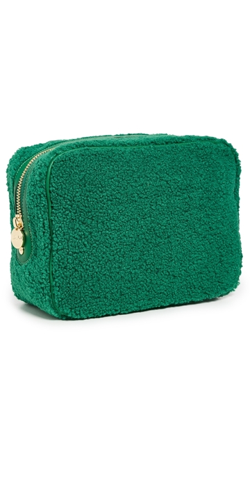 stoney clover lane sherpa large pouch emerald one size