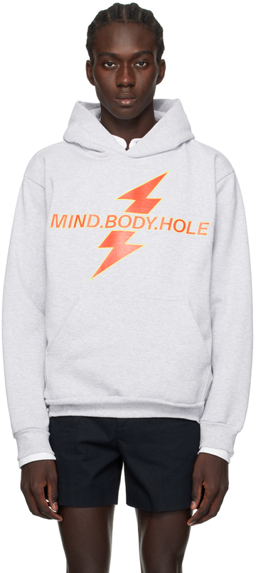 k.ngsley gray 'mind. body. hole' hoodie