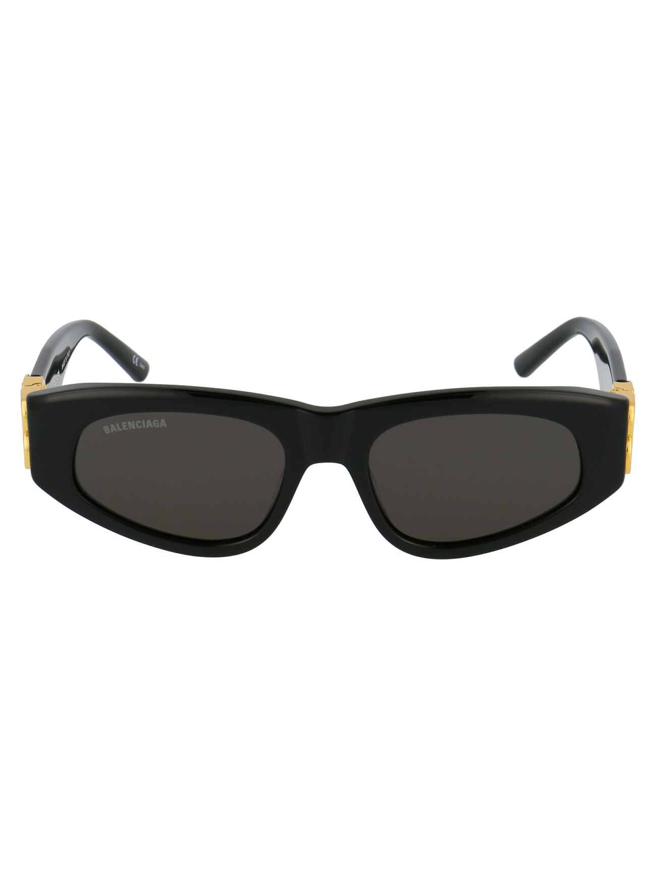 Balenciaga Eyewear Bb0095s Sunglasses in black / gold / grey