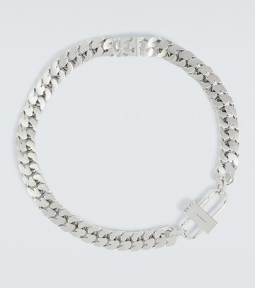 givenchy silver-tone chain necklace