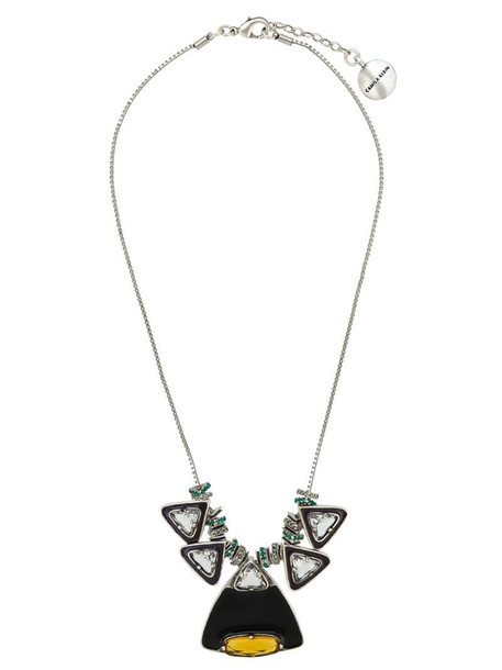 Camila Klein triangules short necklace in silver