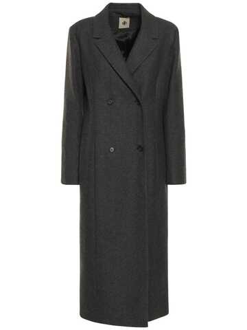 THE GARMENT Moscow Long Double Breasted Coat in grey
