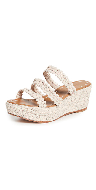 Carrie Forbes Said Platform Wedge Sandals in natural