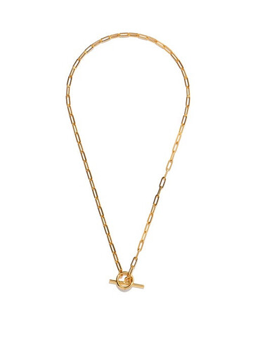 otiumberg - love link 14kt gold-vermeil necklace - womens - yellow gold