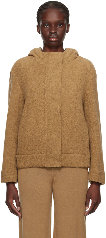 max mara leisure brown cacao jacket in camel