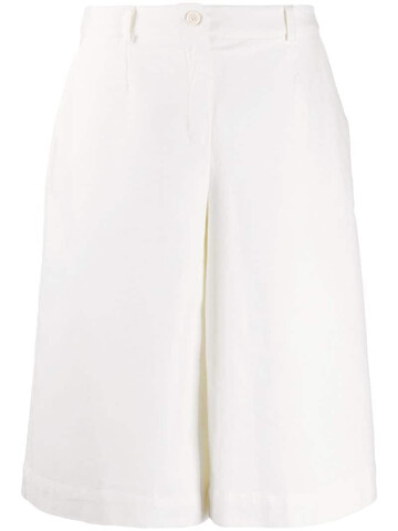 Stefano Mortari wide-leg culotte trousers in white