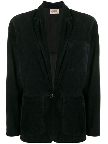 Kenzo Pre-Owned 1980's single breasted blazer in black