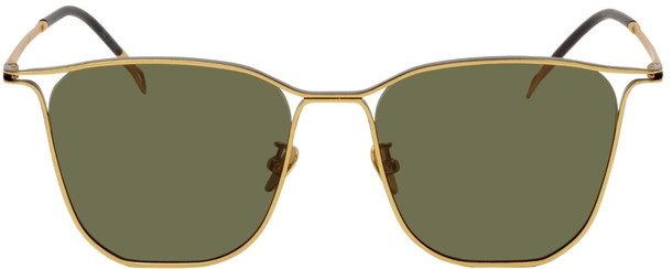PROJEKT PRODUKT Gold Metal Square Sunglasses