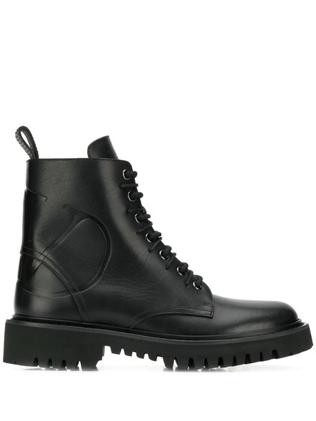 Valentino Garavani VLOGO combat boots in black