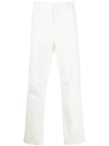AMBUSH high-rise cargo trousers in white