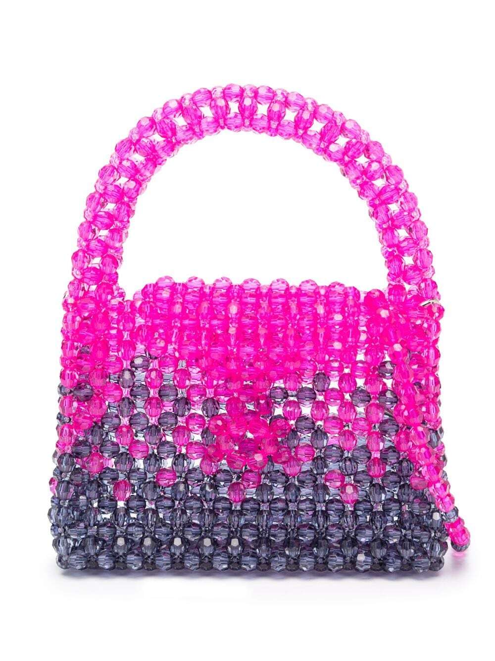 Germanier bead-embellished mini tote bag - Pink