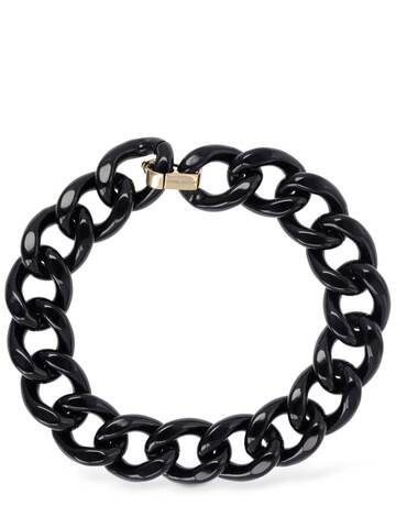 ISABEL MARANT Links Chunky Chain Collar Necklace in black
