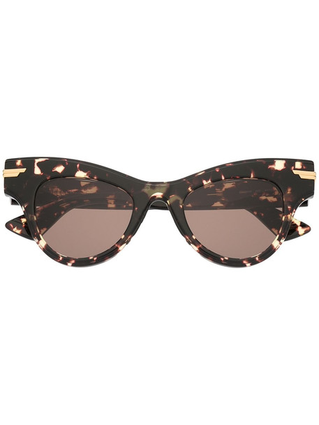 Bottega Veneta Eyewear The Original 04 cat-eye frame sunglasses - Brown