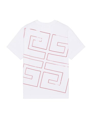 givenchy standard short sleeve base tee in white