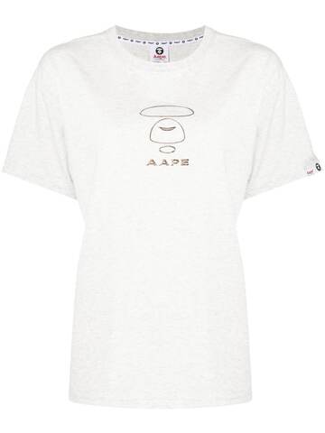 AAPE BY *A BATHING APE® AAPE BY *A BATHING APE® logo-print short-sleeve T-shirt - Grey