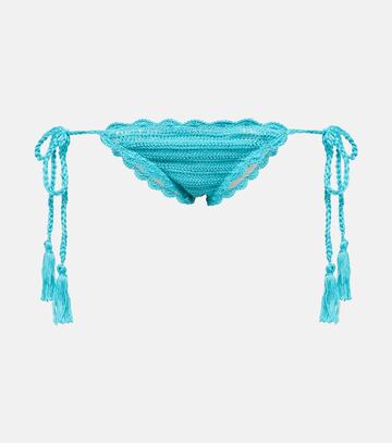 Anna Kosturova Crochet bikini bottoms in blue