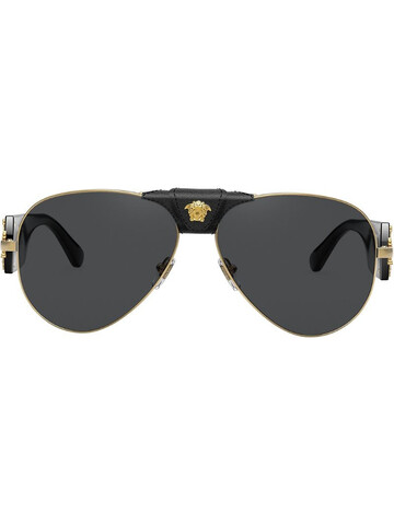 Versace Eyewear Medusa Head aviator sunglasses in black
