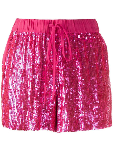 P.A.R.O.S.H. sequin shorts in pink