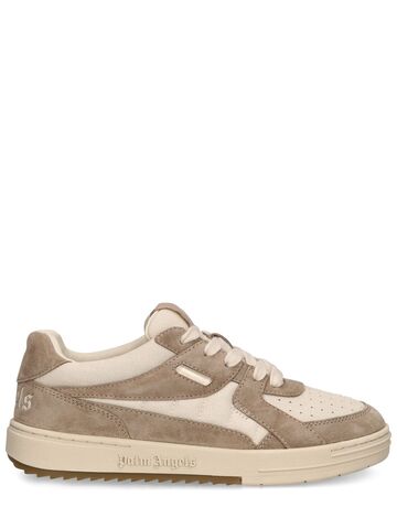palm angels 30mm palm university sneakers in camel / white
