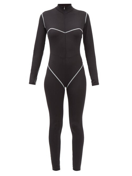 Cordova - Dolomite Flatlock-stitched Base-layer Jumpsuit - Womens - Black