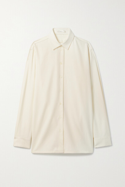 The Row - Sisilia Silk And Cashmere-blend Shirt - Ivory