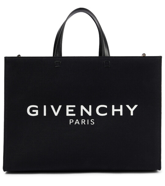 Givenchy Logo canvas shopper in black