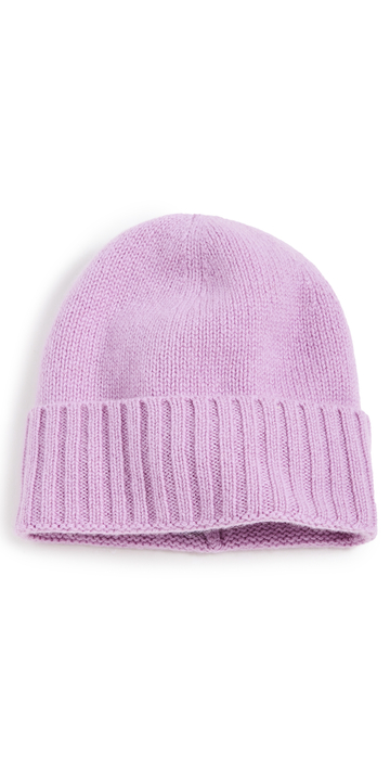 Hat Attack Cashmere Slouchy Beanie in lilac
