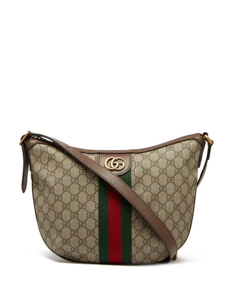 Gucci - Ophidia Gg-supreme Canvas And Leather Shoulder Bag - Womens - Beige Multi