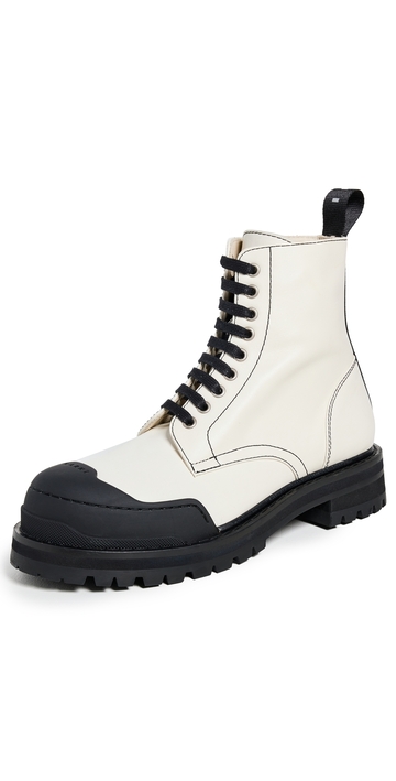 marni dada combat boots stone white 40