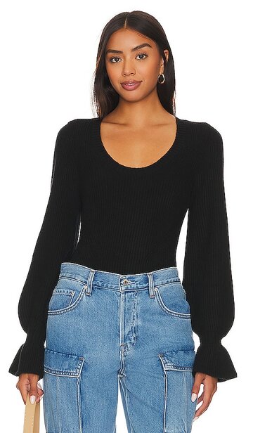 paige virtue sweater in black