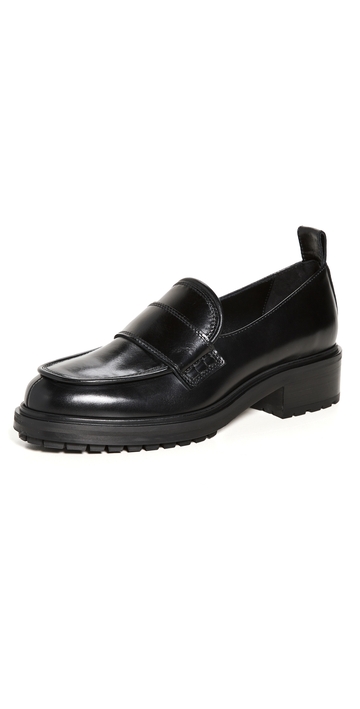 aeyde ruth loafers black 38.5