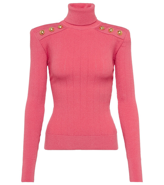 Balmain Turtleneck sweater in pink