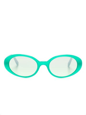 dolce & gabbana eyewear re-edition oval-frame sunglasses - green