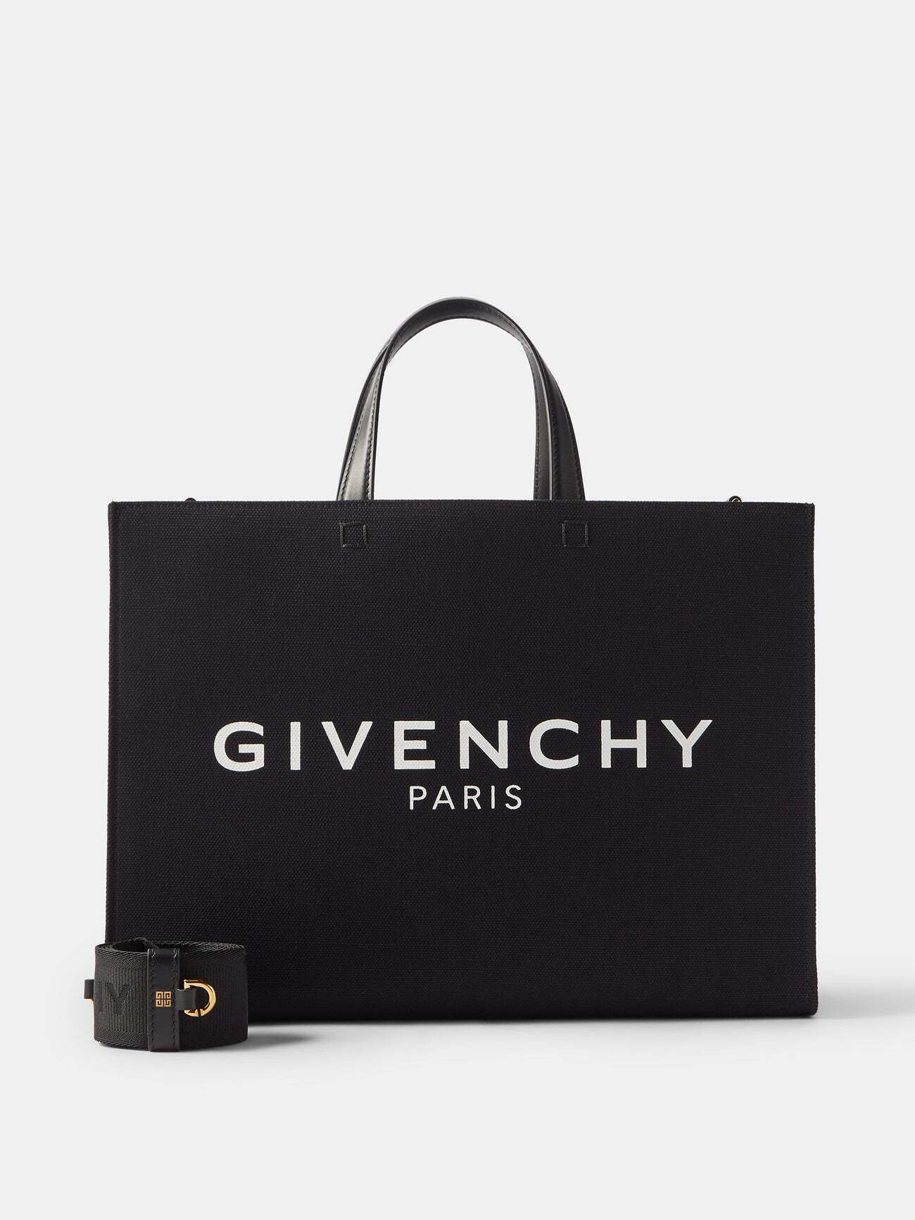 Givenchy - G-tote Logo-print Canvas Tote Bag - Womens - Black