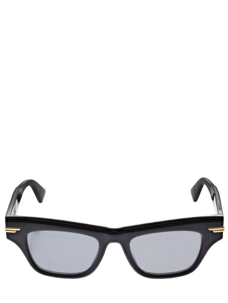 BOTTEGA VENETA Squared Acetate Sunglasses in black / grey