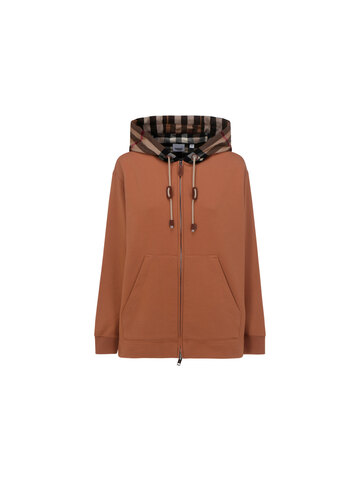 Burberry Melodiechk Hoodie in camel