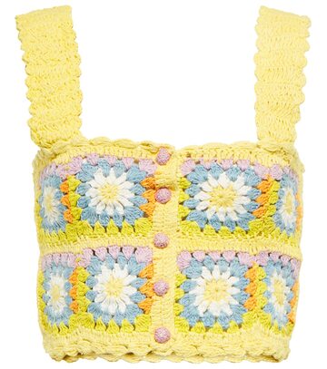 Alemais Petra crochet cotton top