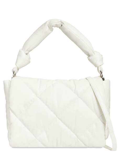 STAND STUDIO Wanda Mini Quilted Faux Leather Bag in white