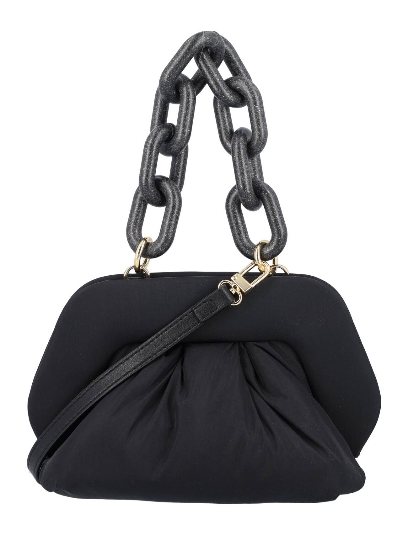 THEMOIRè THEMOIRè Gea Nylon Clutch Bag in black