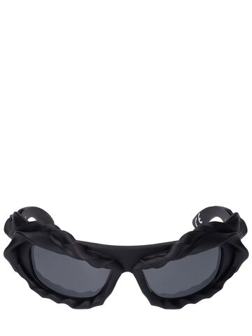 OTTOLINGER 3d Twisted Frame Sunglasses in black