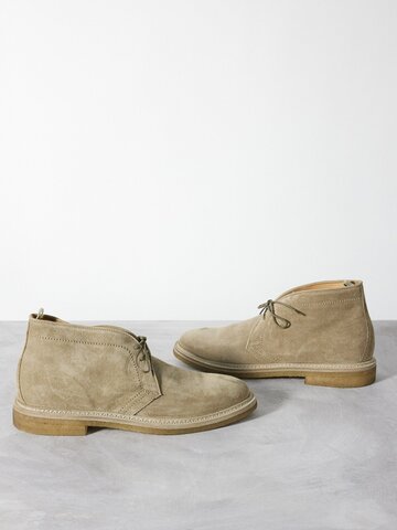 officine creative - hopkins 114 suede desert boots - mens - light khaki