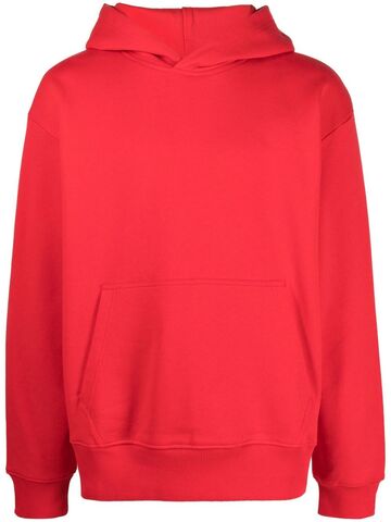 diesel logo-print long-sleeve hoodie - red