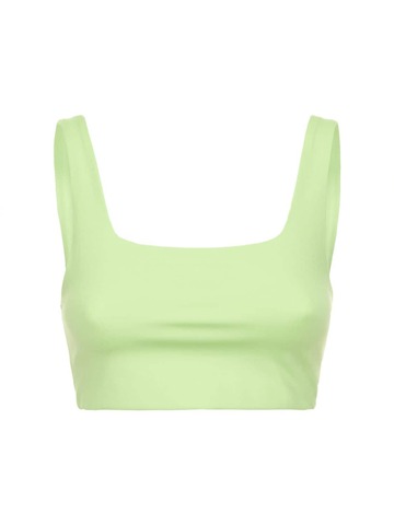 GIRLFRIEND COLLECTIVE Tommy Stretch Tech Bra Top in green
