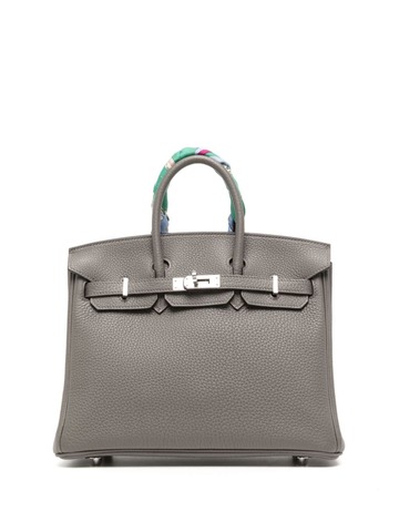 hermès pre-owned birkin 25 handbag - grey