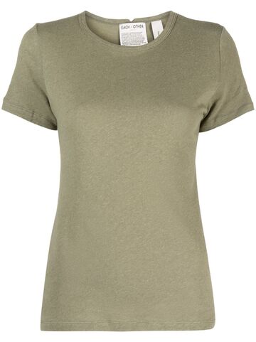 each x other short-sleeve mélange t-shirt - green
