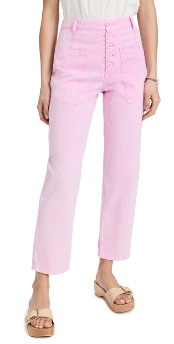 Pistola Denim Tammy High Rise Trousers in pink