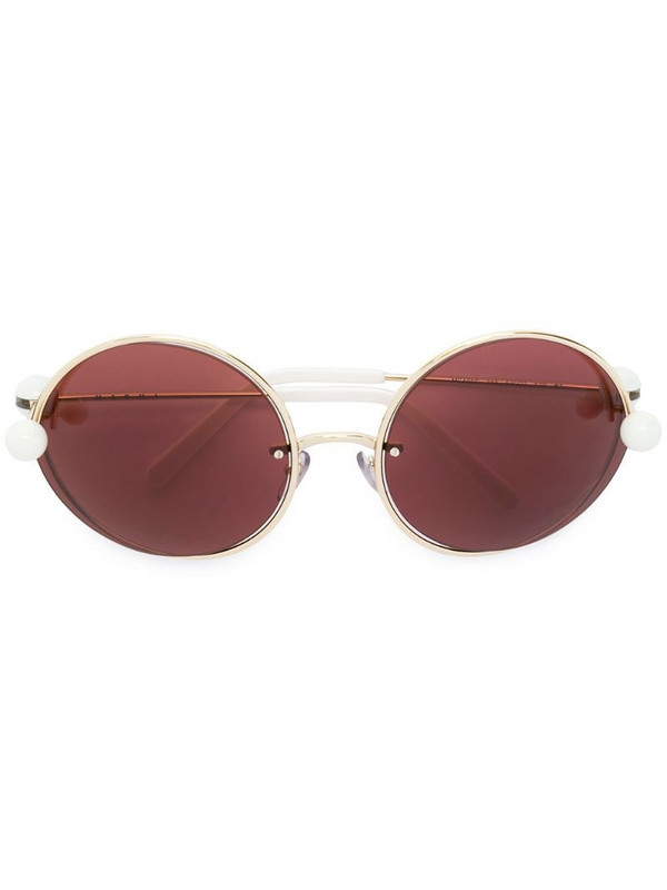 Marni Eyewear round acetate sunglasses in metallic