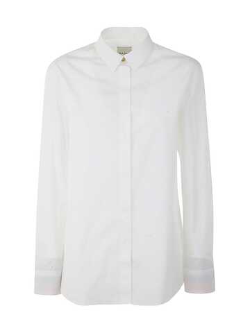 Paul Smith L/s Shirt With Striped Wrists in white