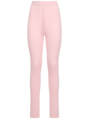MARQUES'ALMEIDA Viscose Blend Knit Sweatpants in pink